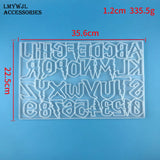 Halloween Alphanumeric Resin Silicone Mold Jewelry Casting Mold