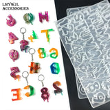 Halloween Alphanumeric Resin Silicone Mold Jewelry Casting Mold