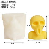 Halloween Horror Skeleton Candles Mold for DIY Making