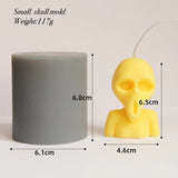 Halloween Horror Skeleton Candles Mold for DIY Making