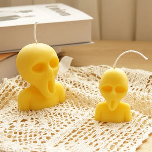 Halloween Horror Skeleton Candles Mold for DIY Making