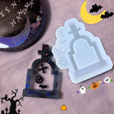 Halloween Tombstone Shaker Mold Epoxy Resin Jewelry Tool