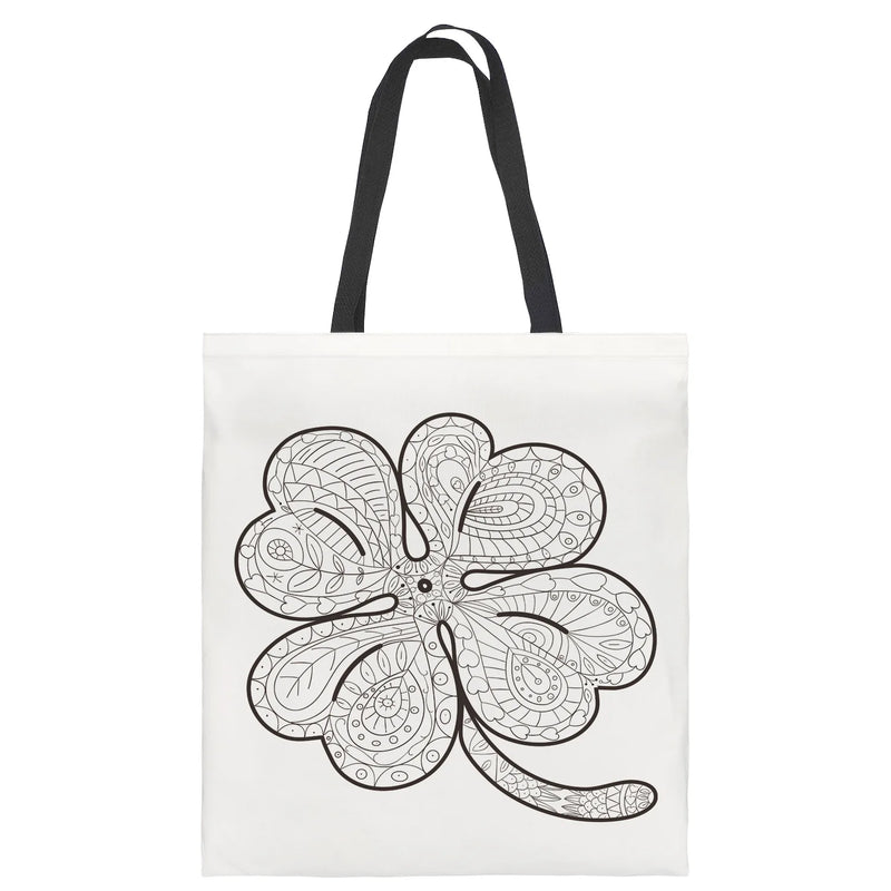 DIY Kids Painting Handbag Large Tote Bag with Logo Print