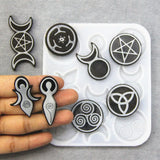 Epoxy Resin Molds Sun Moon God Five Star Mang Jewelry Tools