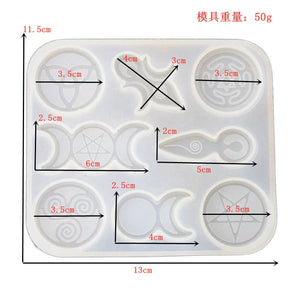 Epoxy Resin Molds Sun Moon God Five Star Mang Jewelry Tools