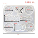 Epoxy Resin Molds Sun Moon God Five Star Mang Jewelry Tools