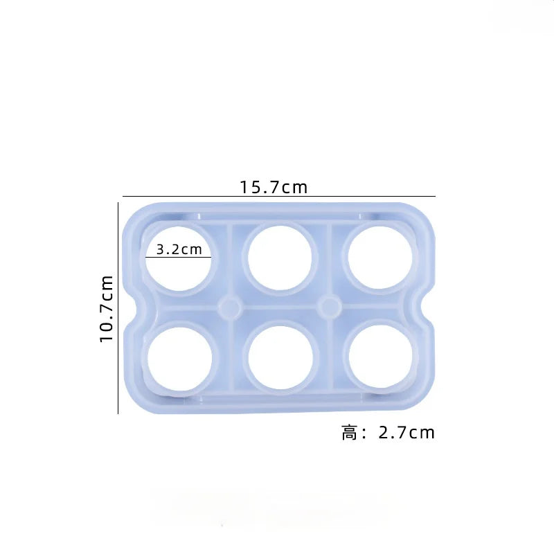 Handcrafted Silicone Epoxy Resin Egg Storage Rack Box Mold