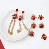 DIY Red Facebook Jewelry Trickle Sound Material for Earrings