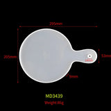 DIY Handle Tray Crystal Epoxy Resin Mold Mirror Surface Silicone Mold