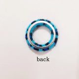 Leopard Mohair Ring Earrings DIY Kit - Set of 10 Pieces