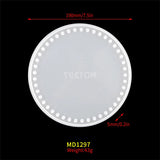 DIY Bag Craft Clutch Bag Resin Molds Round Shape Bag Making Silicone Mold