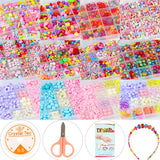 DIY Beaded Children's Toy Spacer Beads Crafts Making Bracelet Necklace Kit