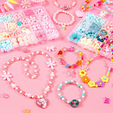 DIY Beaded Children's Toy Spacer Beads Crafts Making Bracelet Necklace Kit