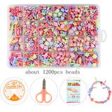 DIY Beaded Children's Toy Spacer Beads Crafts Making Bracelet Necklace Kit