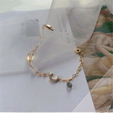 Irregular Citrine Moonstone Bead Bracelet Moon Accessories
