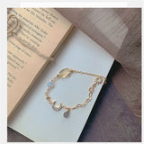 Irregular Citrine Moonstone Bead Bracelet Moon Accessories