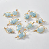 Copper Wire Double Hanging Rock Crystal Gravel Pendant Set