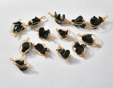 Copper Wire Double Hanging Rock Crystal Gravel Pendant Set