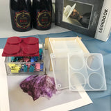 DIY Crystal Epoxy Silicone Mold Multi-layer Jewelry Box Set