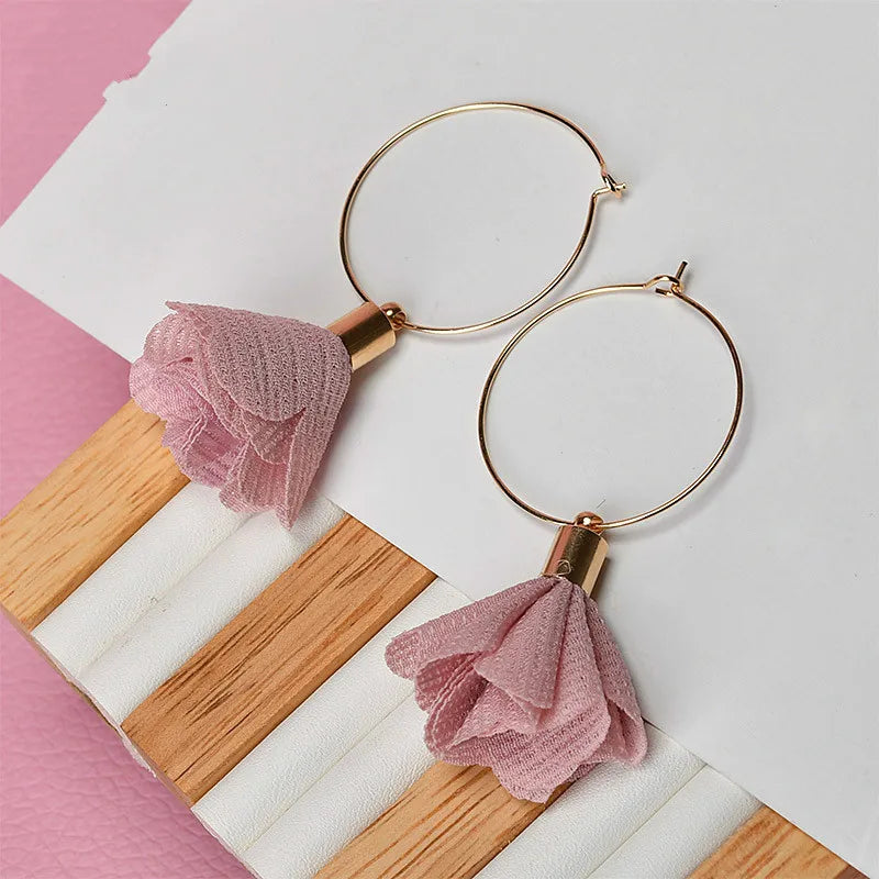 Flower Pendant DIY Ear Decoration Earring Accessories
