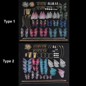 DIY Dragonfly Butterfly Wing Earrings Craft Accessory
