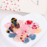 DIY Japanese Acetate Love Pendant Earrings Accessories 10pcs