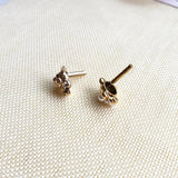 Alloy Bear Drill-in Pearl Ear Nail Ear Jewelry 6 Pcs