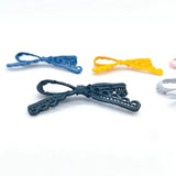 DIY Jewelry Accessories Alloy Bow Earrings Pendant Material 4pcs