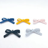 DIY Jewelry Accessories Alloy Bow Earrings Pendant Material 4pcs