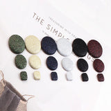 DIY Glitter Flash Pearl Earrings Pendant Square Round Material