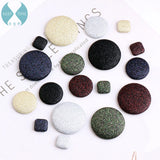 DIY Glitter Flash Pearl Earrings Pendant Square Round Material