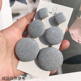 DIY Glitter Flash Pearl Earrings Pendant Square Round Material