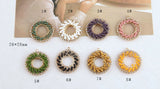 DIY Woven Diamond Hollow Pendant Earrings Material