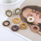 DIY Woven Diamond Hollow Pendant Earrings Material