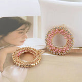 DIY Woven Diamond Hollow Pendant Earrings Material