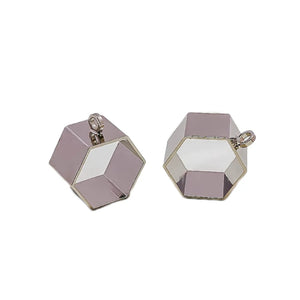 10pcs K Plated Brass Geometric Eardrop Findings