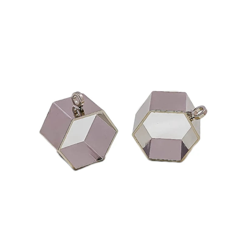 10pcs K Plated Brass Geometric Eardrop Findings