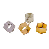 10pcs K Plated Brass Geometric Eardrop Findings