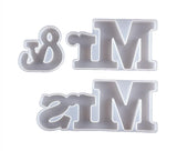 Resin Letter English Words Silicone Mirror Molds DIY Epoxy Craft