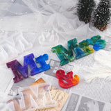 Resin Letter English Words Silicone Mirror Molds DIY Epoxy Craft