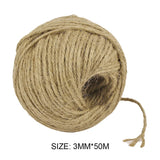 50m/100m Gardening Cord Craft Twine Party Wedding Wrapping Hemp Rope