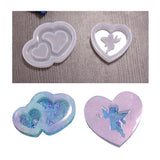 DIY Heart Epoxy Resin Mold Jewelry Accessories Shaker Mold Handcraft Moulds