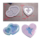 DIY Heart Epoxy Resin Mold Jewelry Accessories Shaker Mold Handcraft Moulds