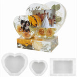 DIY Heart Photo Frame Home Decoration Silicone Epoxy Resin Mold