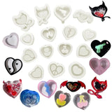 DIY Heart Shaker Mold Resin Jewelry Tool Epoxy Mold