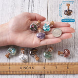 DIY Heart Wishing Bottle Kit with Glass Bottles and Gemstones