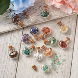DIY Heart Wishing Bottle Kit with Glass Bottles and Gemstones