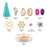 DIY Heishi Beads Jewelry Making Kits 6mm Polymer Clay Beads Tassel Charms Set