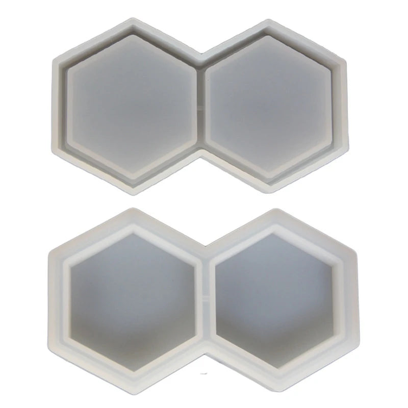 Hexagon Jewelry Storage Box Crystal Epoxy Resin Mould