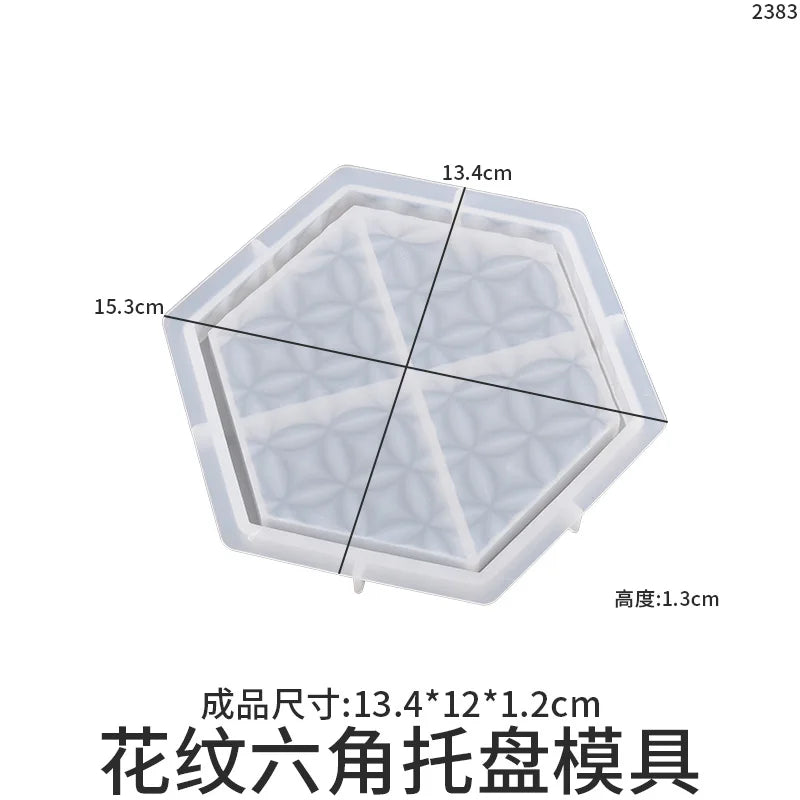 DIY Coaster Mold Tray Jewelry Tool Epoxy Resin Mold